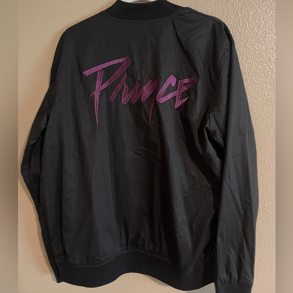 The Prince Purple Rain Estate Black Jacket with Floral Lining